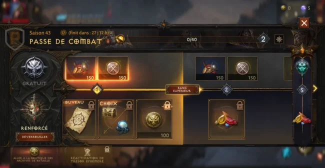 Passe de combat – Saison 43 – Opulence éternelle