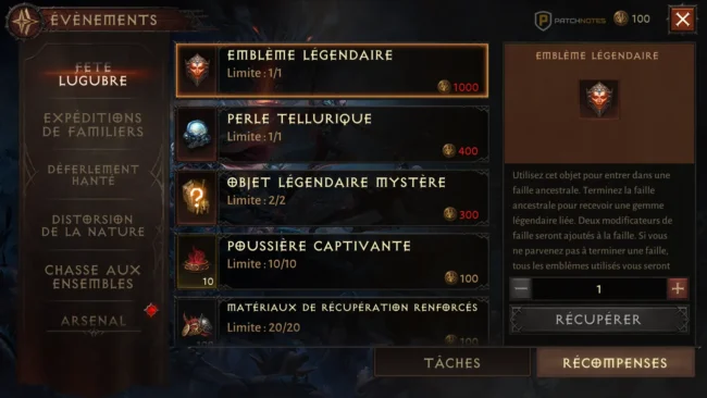 Diablo Immortal : Fête lugubre