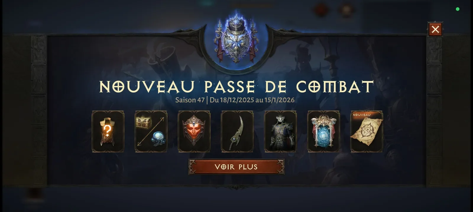 Diablo Immortal : Passe de combat Saison 47 – Palais interdit Diablo Immortal : Passe de combat Saison 47 – Palais interdit